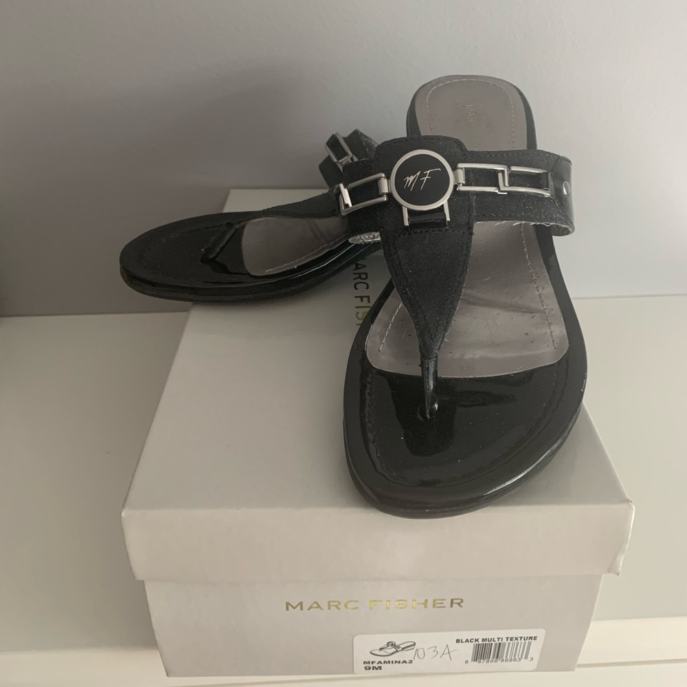 COPY - Marc fisher wedge flip flops
